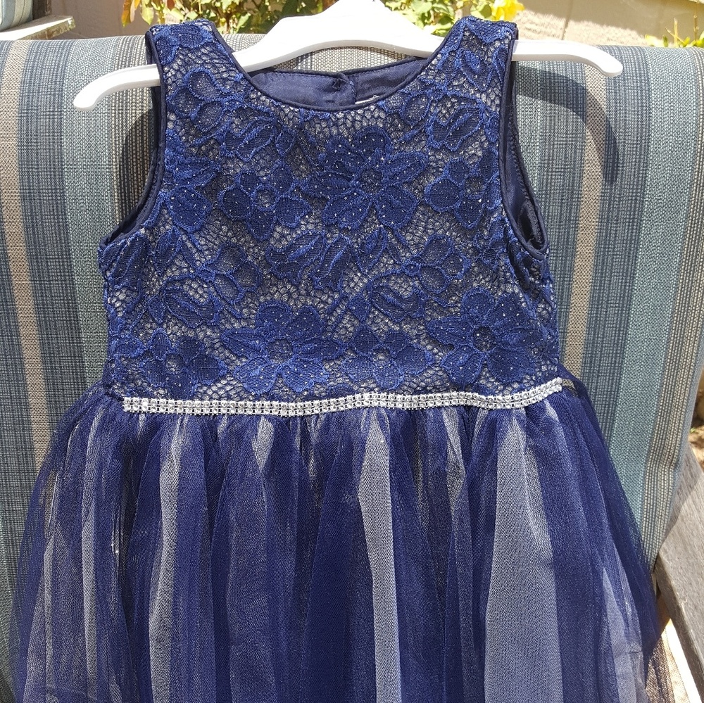 Navy Christmas Dress 4T